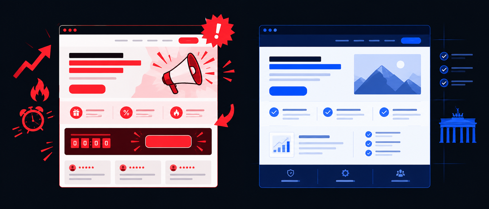 Selling to German clients — how a landing page needs to change for German buyers